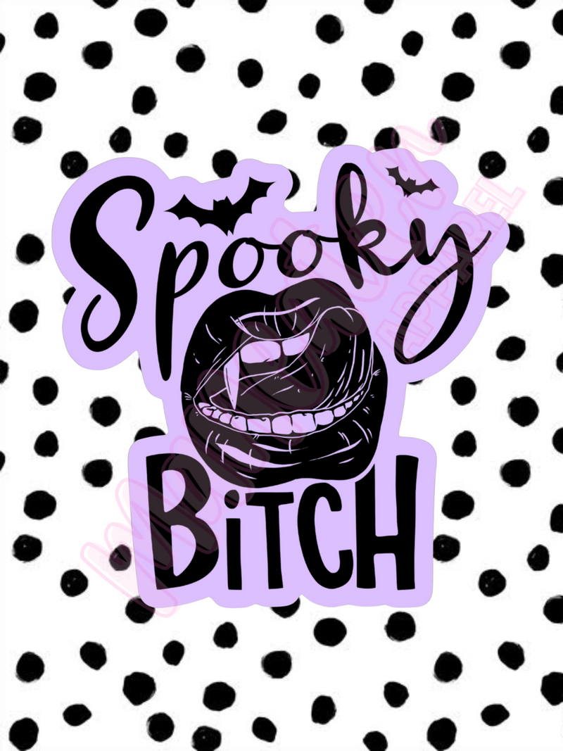 spooky bitch vinyl sticker